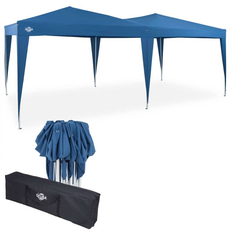 Pavillon 3x6m Foldepavillon Capri Pop-Up Partytelt Havetelt Lysthus, Farve: Blå - Deuba