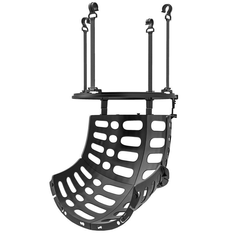 Basketball-Rebounder, Højdejusterbar, 360â° Drejelig, Plastik, 35,6l X 35,6b X 75,5h Cm, Sort - Aosom