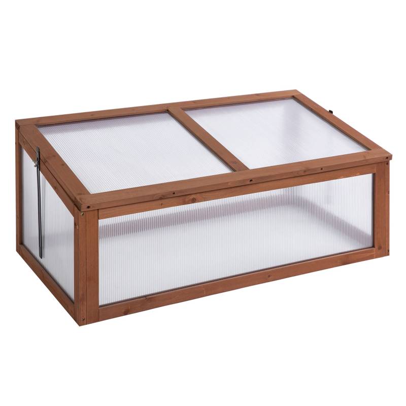 Minidrivhus, Lille Havedrivhus, Med Pc-Paneler, God Lysgennemgang, 100l X 65b X 40h Cm - Aosom