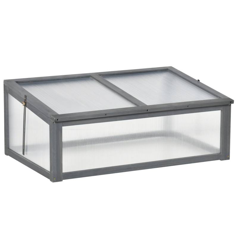 Minidrivhus, Lille Havedrivhus, Med Pc-Paneler, God Lysgennemgang, 100l X 65b X 40h Cm - Aosom