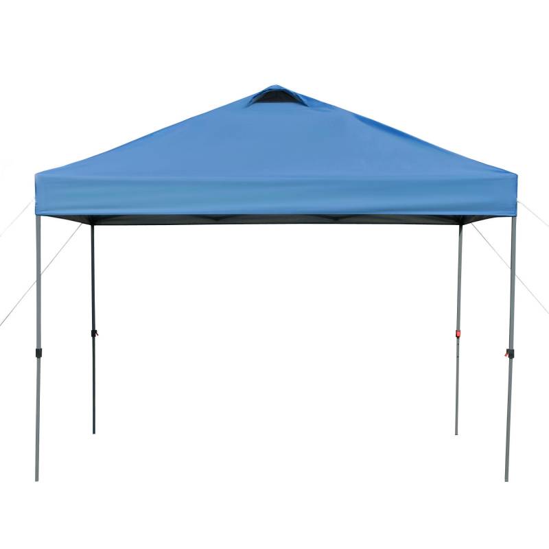 Havepavillon, Foldbar Pavillon, Partytelt, Havetelt Inklusive Pløkker Og Barduner, Oxfordstof, 2,95 X 2,95 X 2,64 M, Blå - Aosom