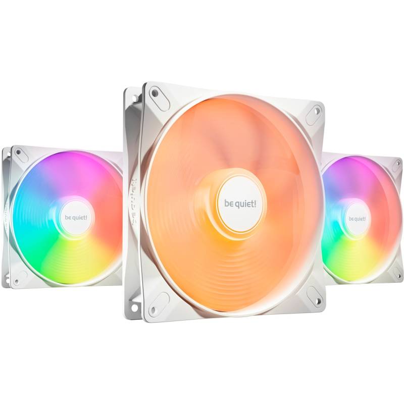 Be Quiet Light Wings Lx 140mm Pwm White Triple Pack (white, Pack Of 3, 140 Mm) Kabinet Blæser - Geekd.dk - Be Quiet!