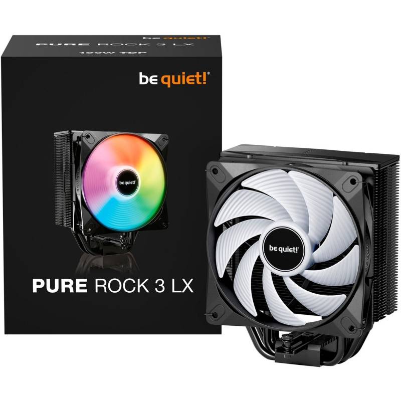 Be Quiet Pure Rock 3 Lx (black, 120 Mm) Cpu Køler - Geekd.dk - Be Quiet!
