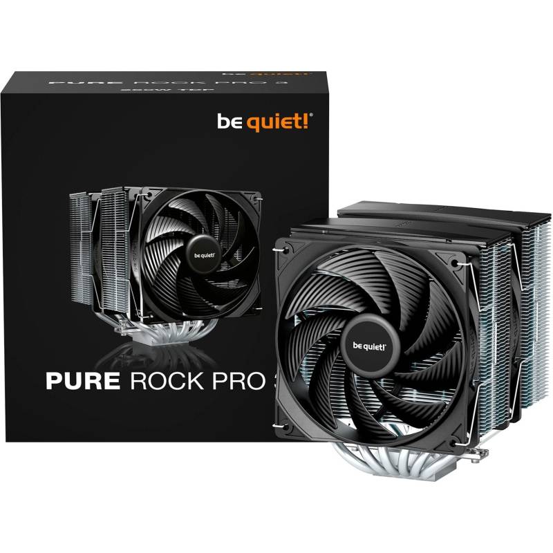 Be Quiet Pure Rock Pro 3 (black/Silver, 120 Mm) Cpu Køler - Geekd.dk - Be Quiet!
