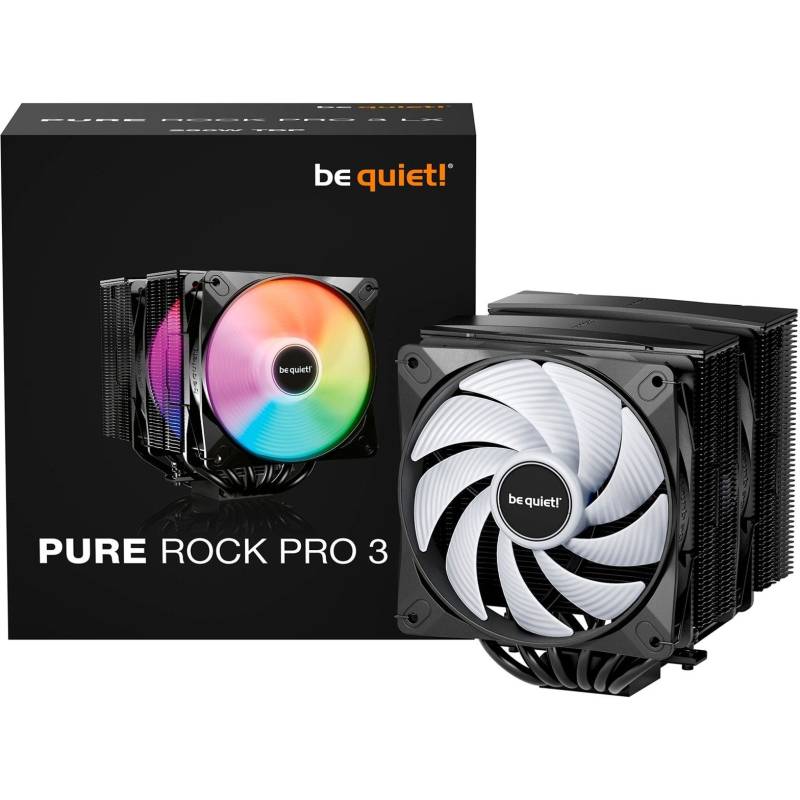 Be Quiet Pure Rock Pro 3 Lx Black (black, 120 Mm) Cpu Køler - Geekd.dk - Be Quiet!
