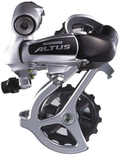 Shimano Altus - Bagskifter 3 X 7 Gear Eller 3 X 8 Gear Sølv