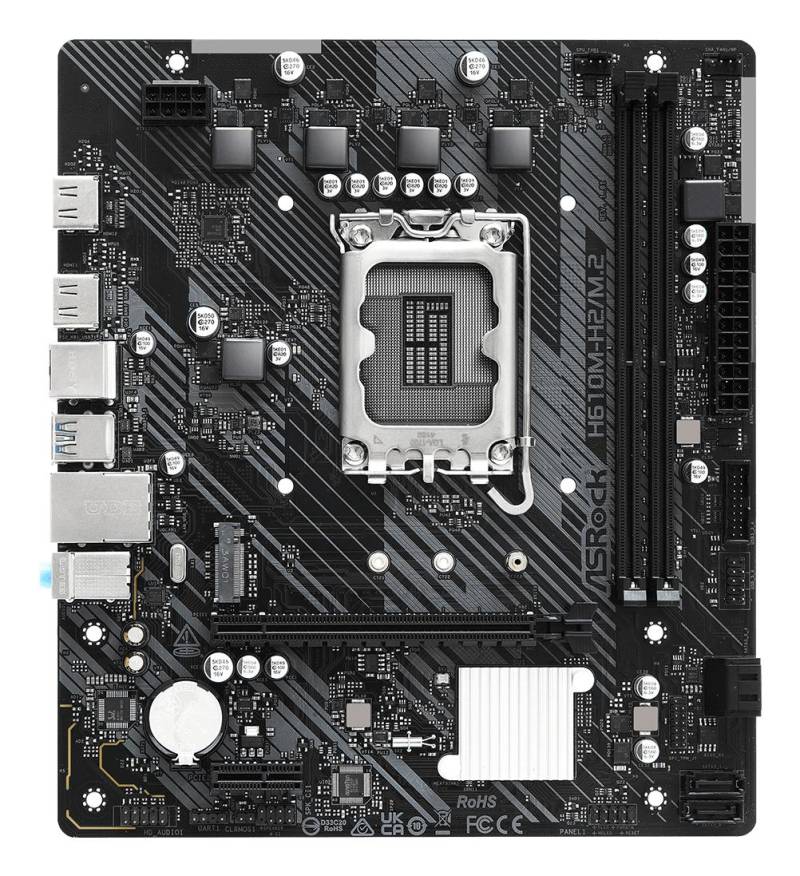 Asrock H610m-H2/M.2 Ddr4 Lga1700 Matx Bundkort - Geekd.dk