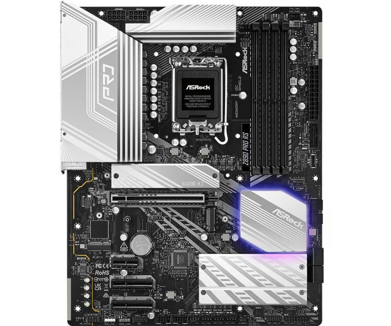 Asrock Z890 Pro Rs Motherboard Atx Lga-1851 Intel Z890 Bundkort - Geekd.dk