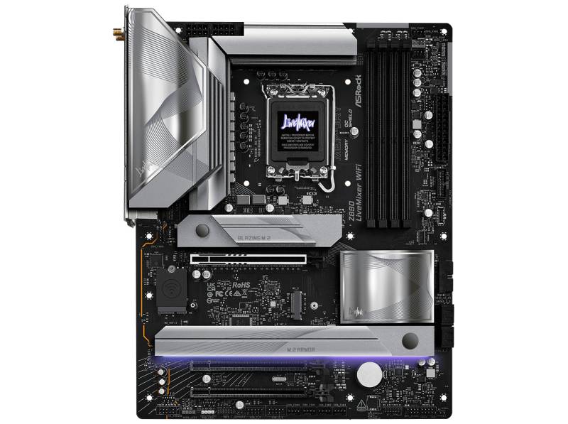 Asrock Z890 Livemixer Wifi Motherboard Atx Lga-1851 Intel Z890 Bundkort - Geekd.dk