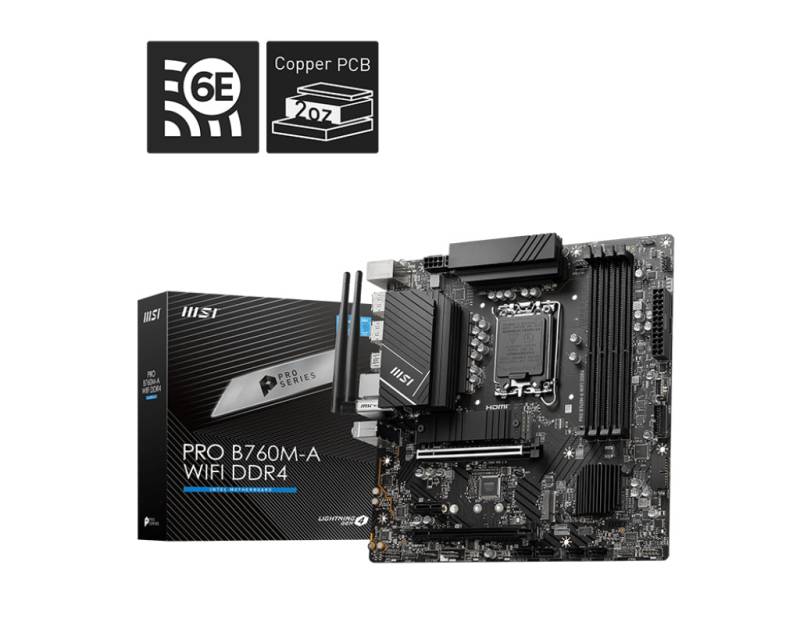 Msi Pro B760m-A Wifi Ddr4 Bundkort - Geekd.dk
