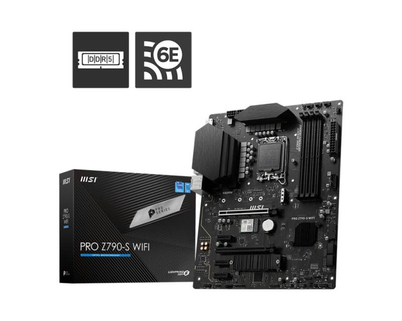 Msi Pro Z790-S Wifi Atx Lga1700 Sokkel Intel Z790 Bundkort - Geekd.dk