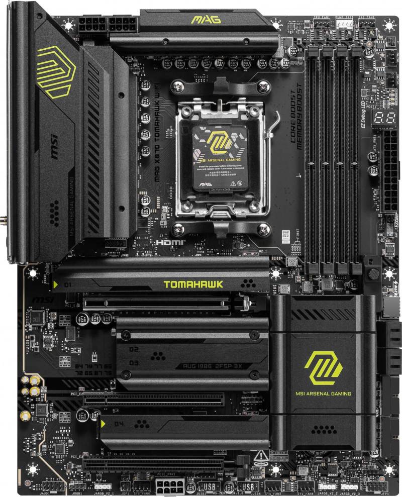 Msi Mag X870 Tomahawk Wifi Atx Socket Am5 Amd X870 Bundkort - Geekd.dk