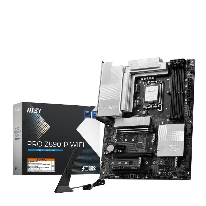 Msi Pro Z890-P Wifi Atx Lga1851 Sokkel Intel Z890 Bundkort - Geekd.dk