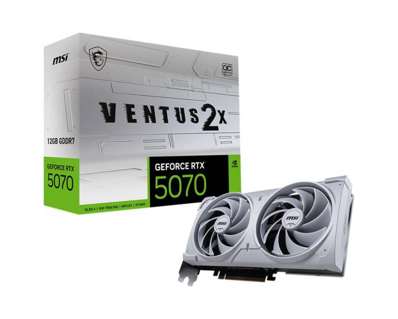 Msi Geforce Rtx 5070 12g Ventus 2x Oc White Grafikkort - Geekd.dk