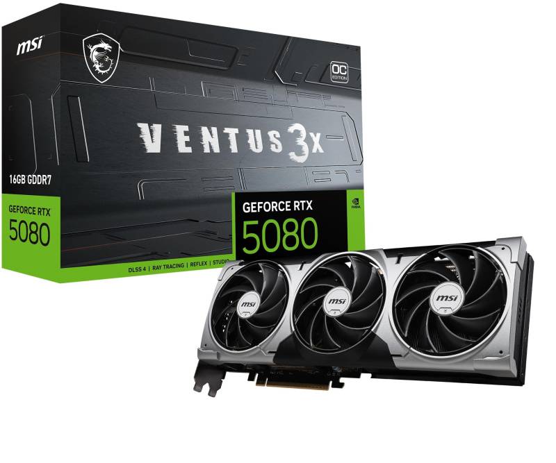 Msi Geforce Rtx 5080 16g Ventus 3x Oc Grafikkort - Geekd.dk