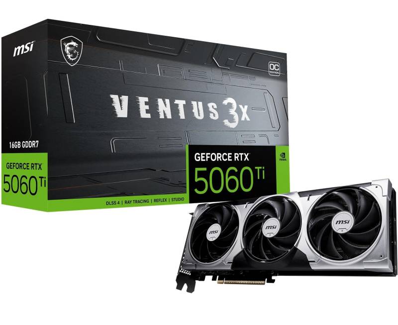 Msi Geforce 5060 Ti 16gb Ventus 3x Oc Grafikkort - Geekd.dk