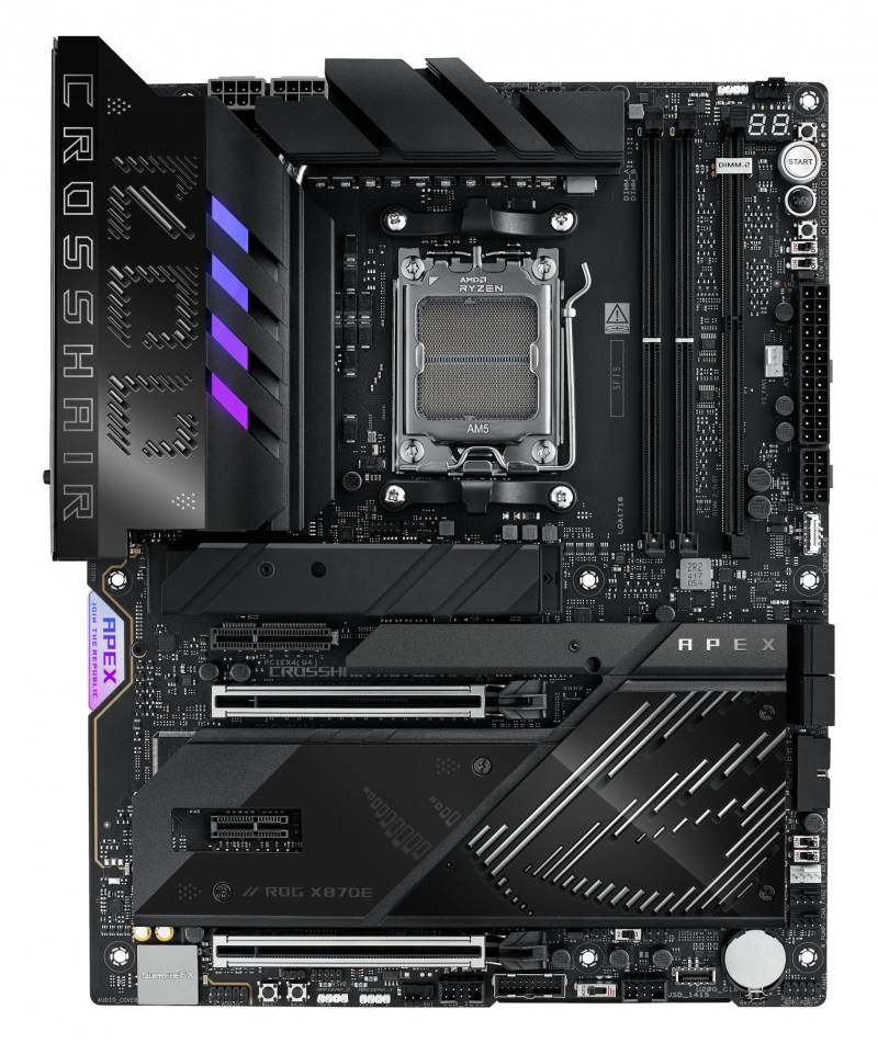Asus Rog Crosshair X870e Apex (atx, X870e, Am5, Ddr5) Bundkort - Geekd.dk