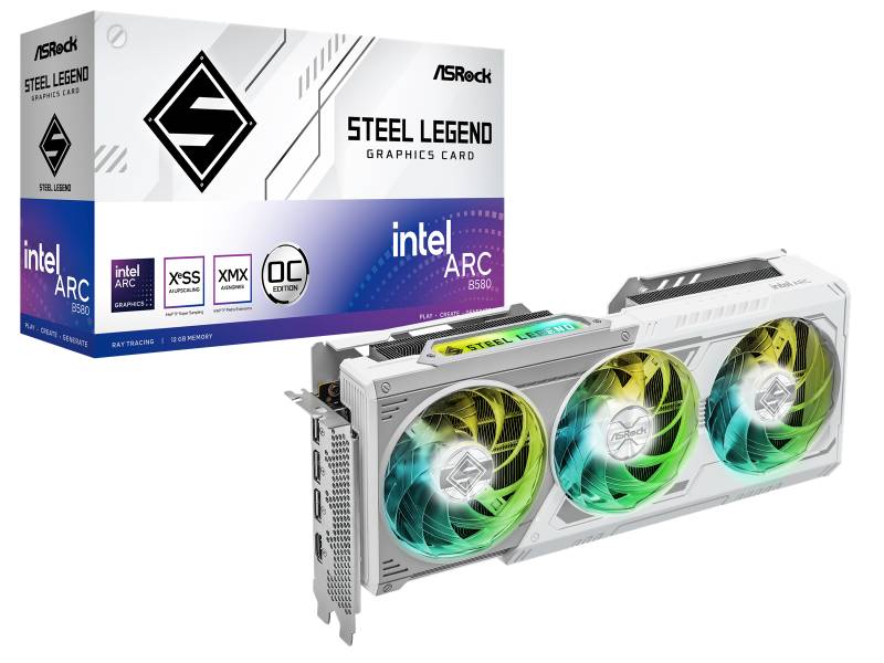Asrock Arc B580 Steel Legend 12gb Oc Grafikkort - Geekd.dk