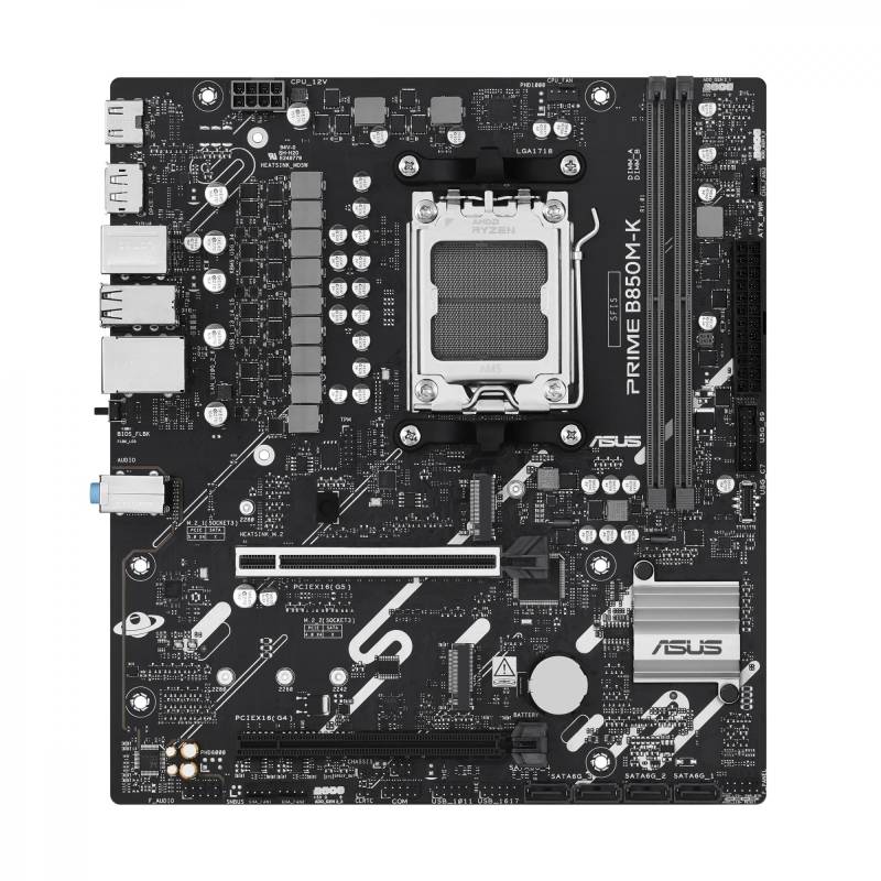Asus Prime B850m-K (matx, B850, Am5, Ddr5) Bundkort - Geekd.dk