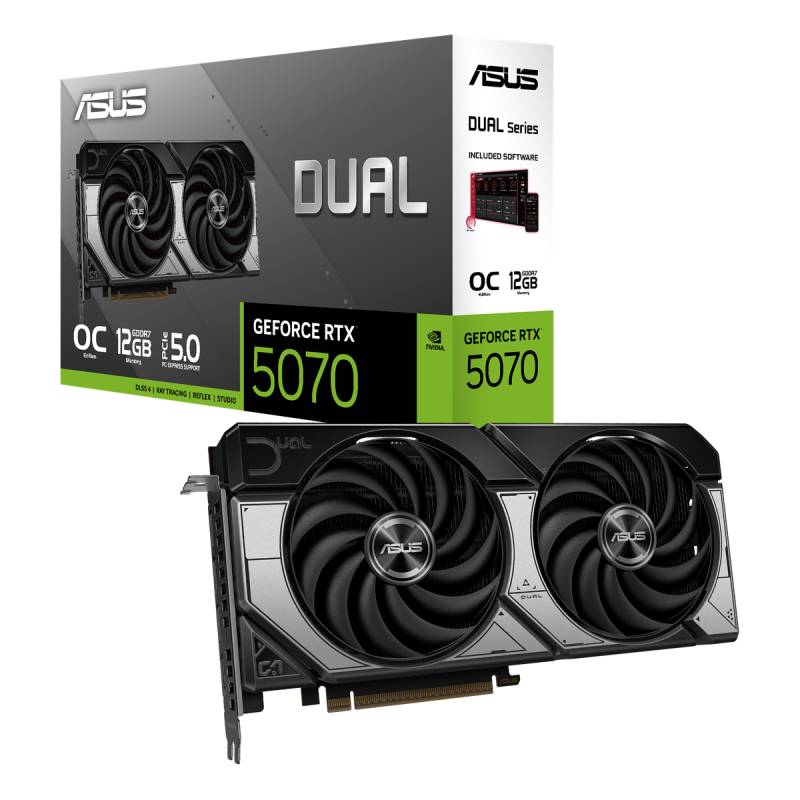 Asus Geforce Rtx 5070 12gb Dual Oc Grafikkort - Geekd.dk