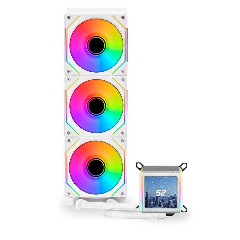 Lian Li Galahad Ii Lcd Inf 360 Hvid - Vandkøler, 360mm