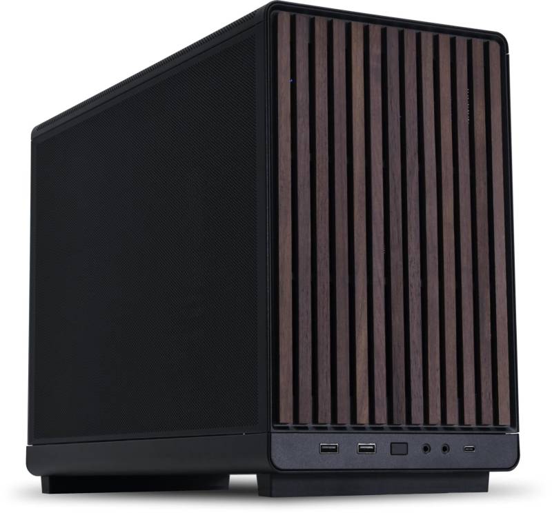 Lian Li A3- Matx-Wd Sort, Valnød Træ Kabinet - Geekd.dk