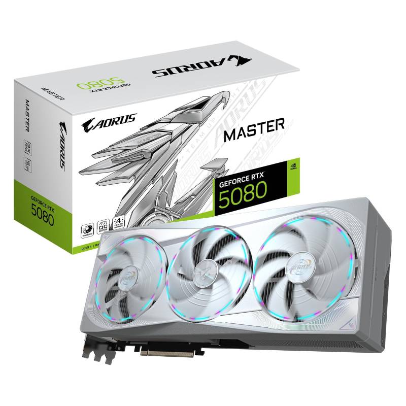 Gigabyte Geforce Rtx5080 Aorus Master Ice 16gb Grafikkort - Geekd.dk