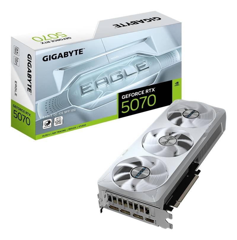Gigabyte Geforce Rtx 5070 Eagle Ice Oc 12gb Grafikkort - Geekd.dk