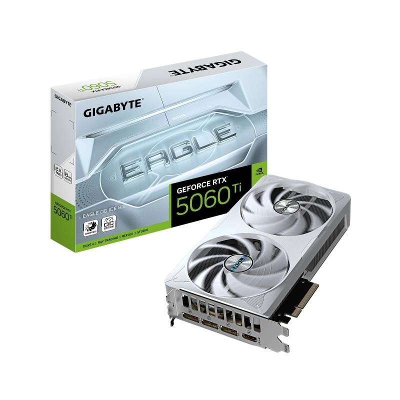 Gigabyte Geforce Rtx 5060 Ti Eagle Oc Ice 8gb Grafikkort - Geekd.dk
