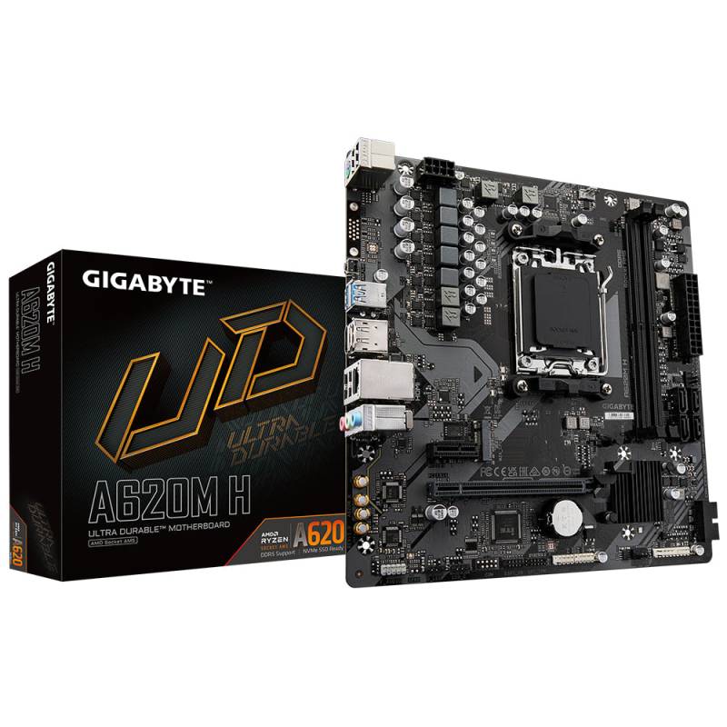 Gigabyte A620m H - Socket Am5 - Motherboard Bundkort - Geekd.dk