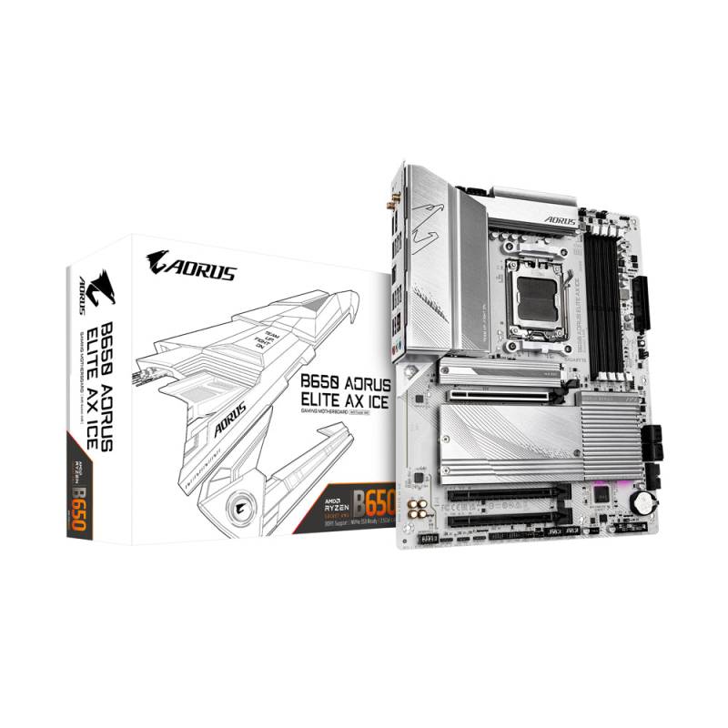 Gigabyte B650 Aorus Elite Ax Ice Atx Socket Am5 Amd B650 Bundkort - Geekd.dk