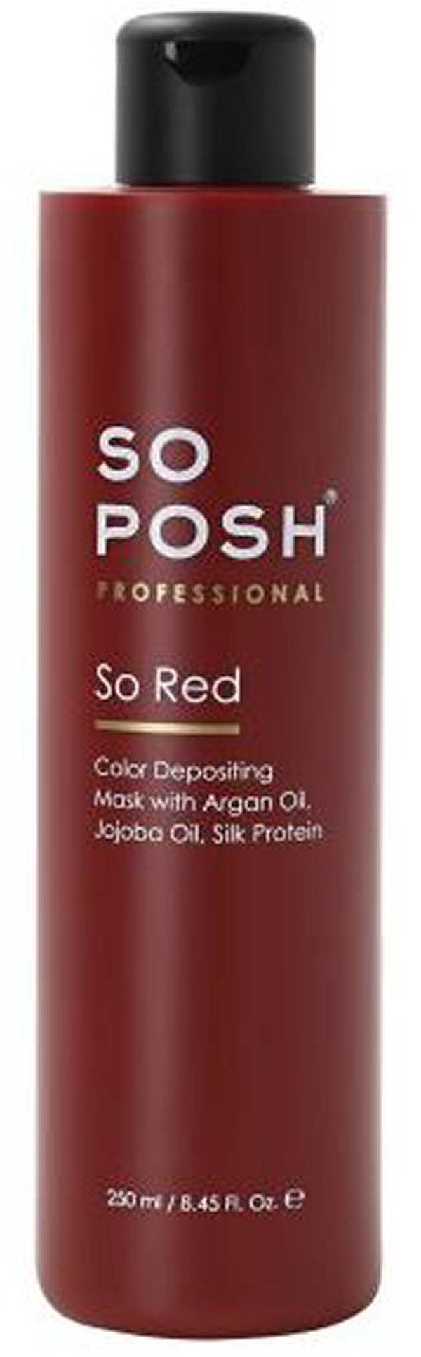So Posh Professional So Red Color Depositing Mask With Argan Oil Jojoba Oil Silk Protein Til Dyr 250ml