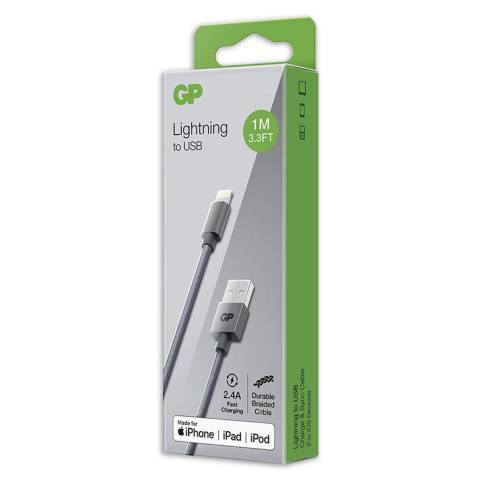 Usb Kabel Til Iphone & Ipad 1 Meter