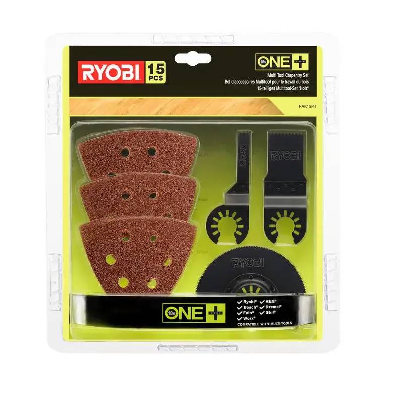 Ryobi Multiværktøjssæt Med 15 Dele - Rak15mt