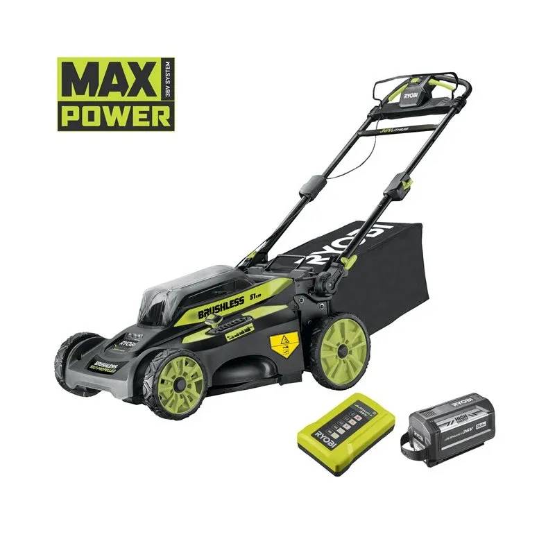 Ryobi Plæneklipper Kulfri 36v - Ry36lmx51a-160 - Max Power
