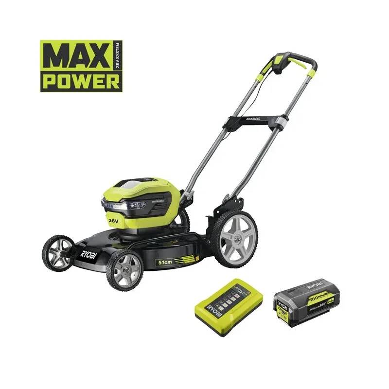 Ryobi Plæneklipper Kulfri 36v - Ry36lmmx51a-140 - Max Power