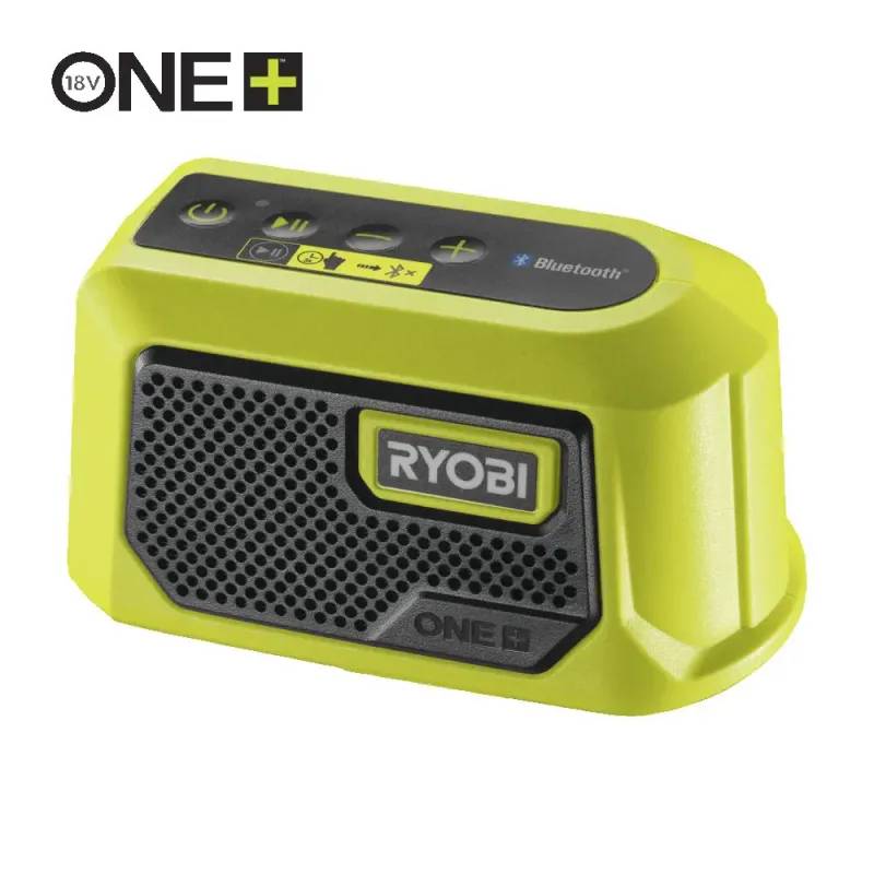 Ryobi Mini Bluetooth-Højttaler 18v One+, Superkompakt Højttaler Med 5w Effekt, Bluetooth 4.2 - Alsidig Streaming Til Forskellige