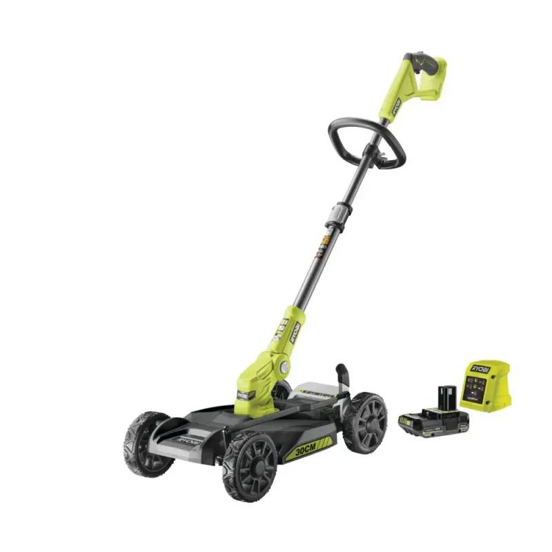 Ryobi Kombineret Plæneklipper/Græstrimmer 18v One+. På Plæneklipperdækket - Ry18lmc30a-120