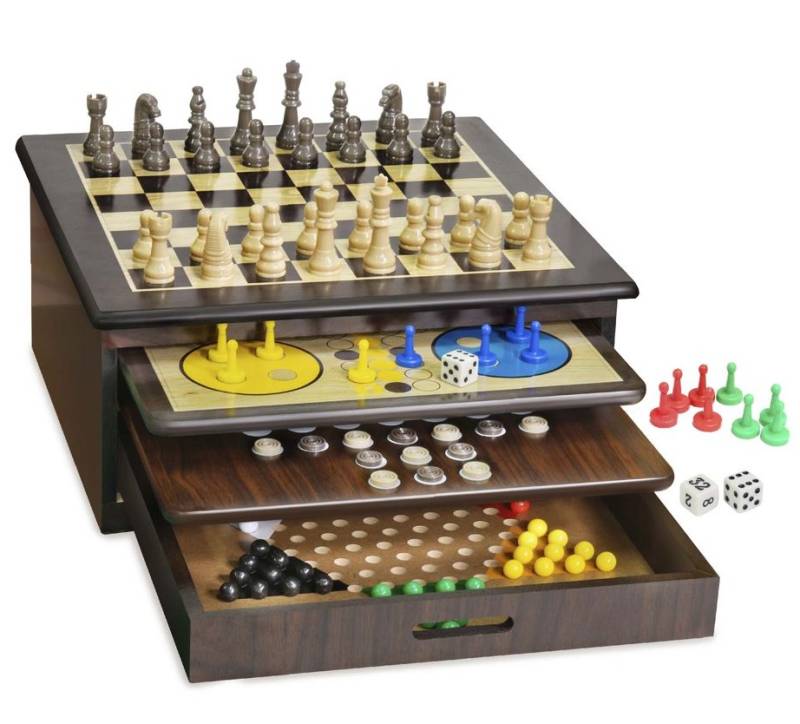Craftsman Deluxe Game House  Eksklusiv Samling Af Klassiske Brætspil - Merchant Ambassador