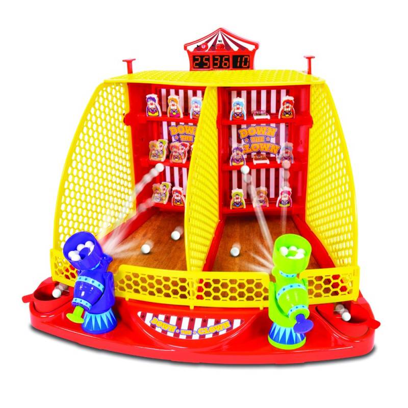 Electronic Arcade Down The Clown  Sjovt Karnevalsspil Med Lyd Og Led-Tavle - Merchant Ambassador