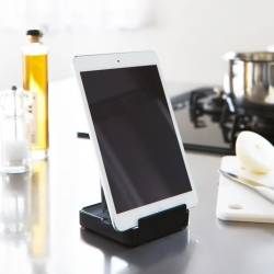 Yamazaki Holder Til Køkkenrødskaber Og Tablet - Sort - 10cm X 10cm X 15cm - Thora