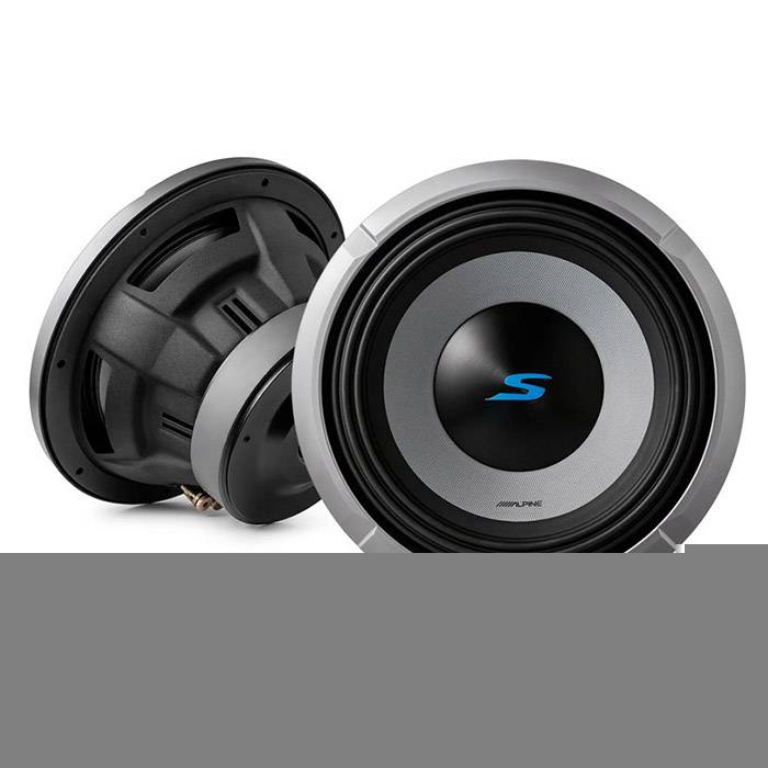 Alpine S2-W10d4 10" Subwoofer Dobbelt 4 Ohm