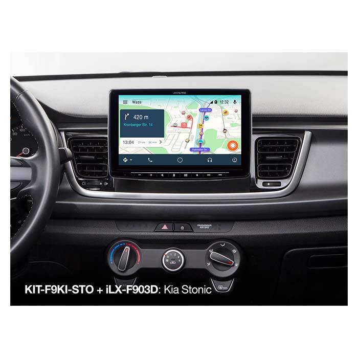 Alpine 9" Monteringssæt Kia Stonic 2017->
