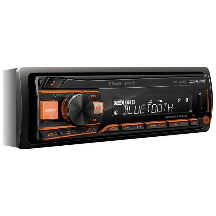 Alpine Ute200bt Turner/Ipod Bluetooth 2 Line Out