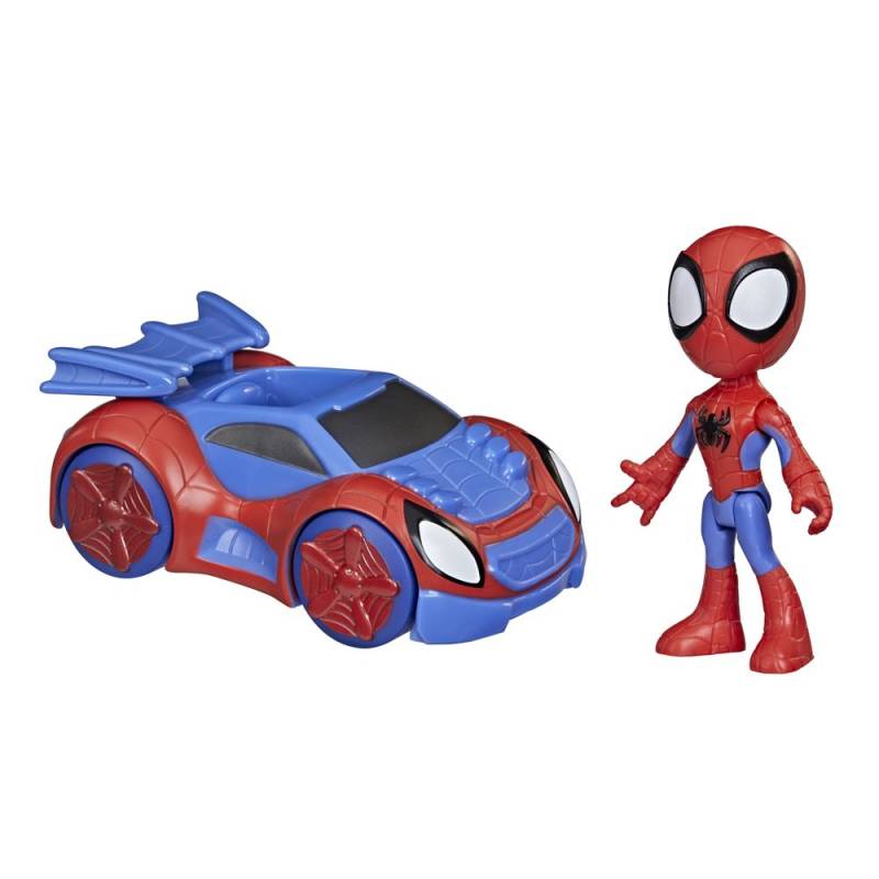 Spidey Figur Med Bil - Spiderman
