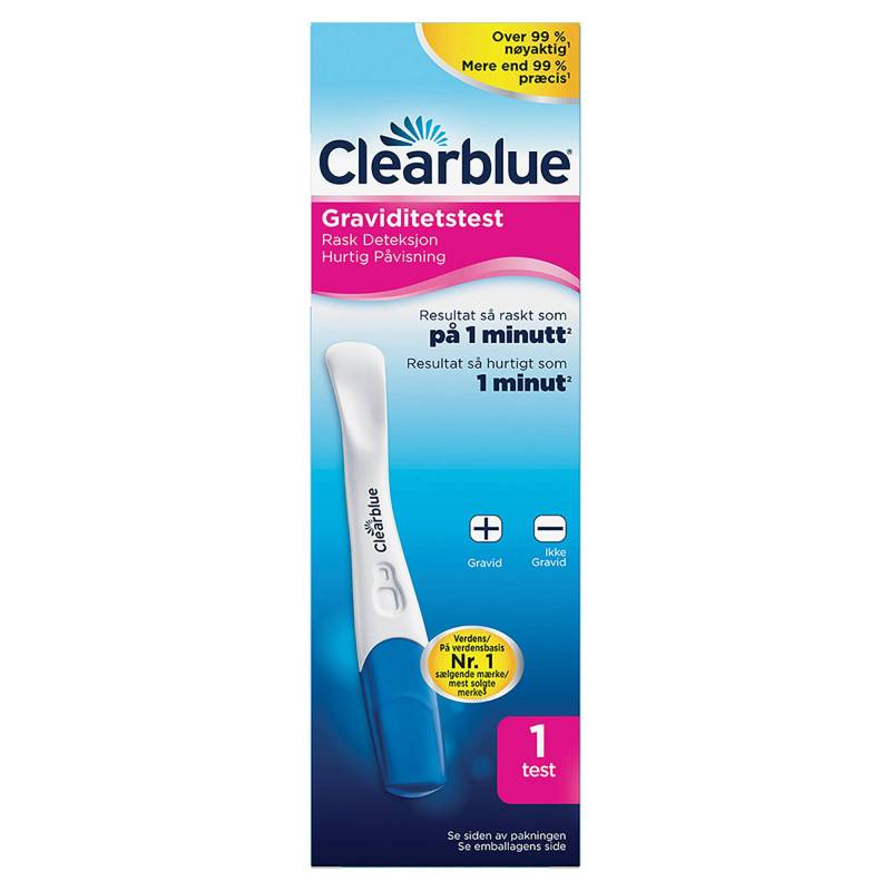Clearblue Hurtig Graviditetstest 1 Stk