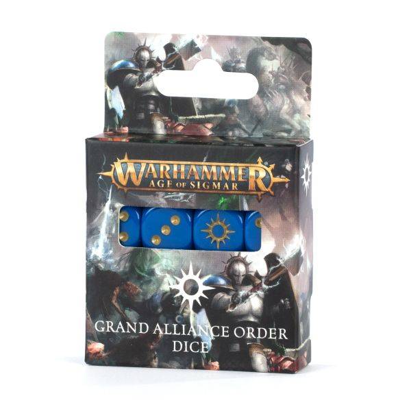 Dice (terninger) - Warhammer: Age Of Sigmar - Grand Alliance: Order (16d6) - 99220299090 - !gw - Tilbehã¸r