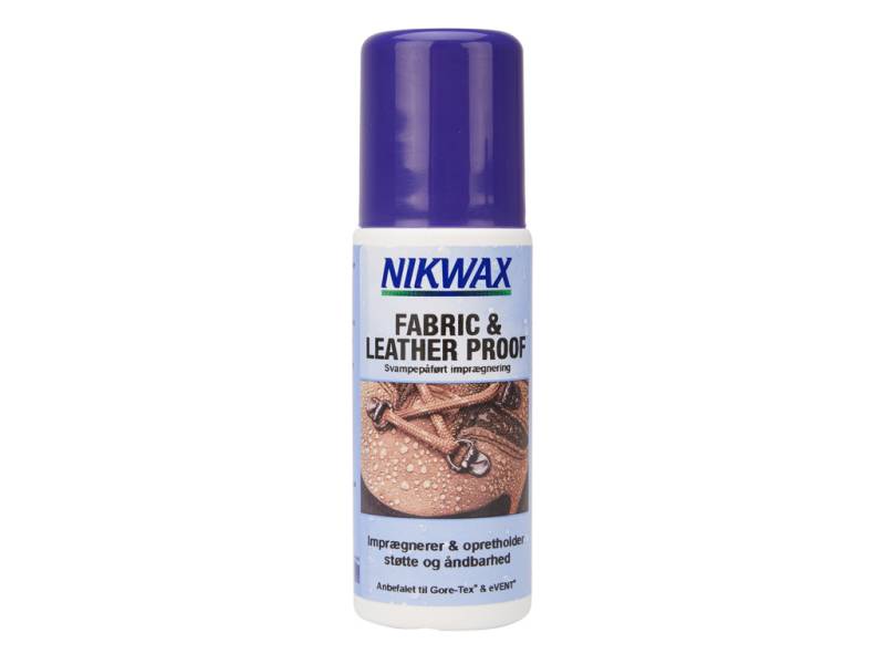 Nikwax Fabric & Leather - Imprægnering Til Fodtøj Tekstil Og Skind - 125 Ml