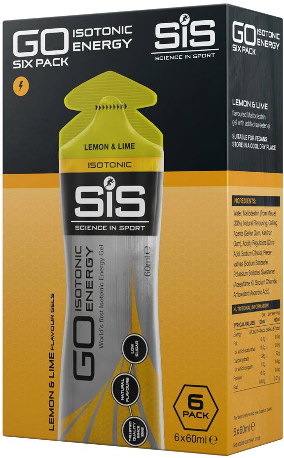 Sis (science In Sport) Scienceinsport Sis Go Iso Gel Sekspakke Citron & Lime 6x60 Ml - Kosttilskud