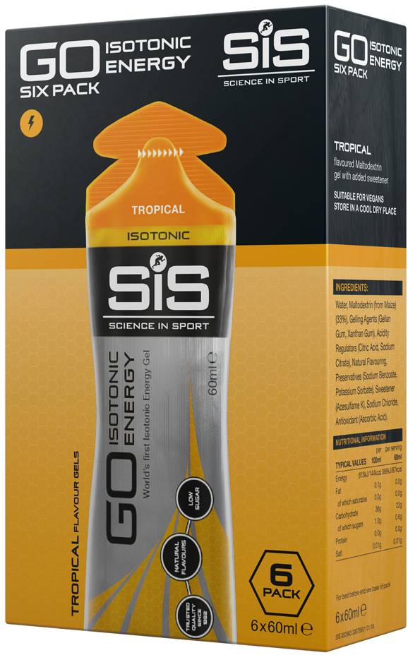 Sis (science In Sport) Scienceinsport Sis Go Iso Gel Sekspakke Tropical 6 X 60 Ml - Kosttilskud